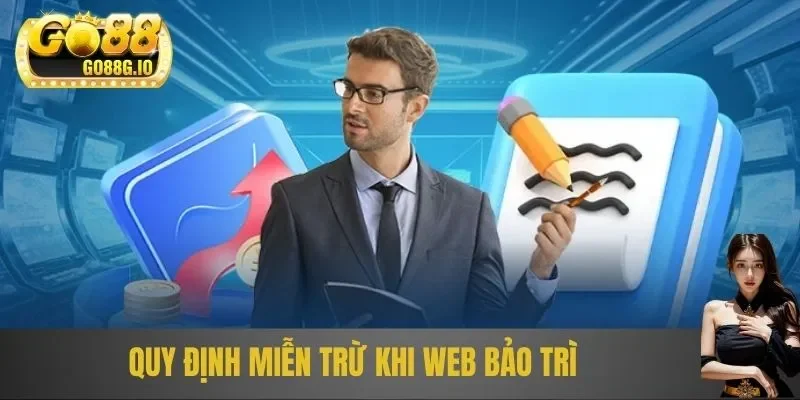 Quy định miễn trừ khi Web bảo trì